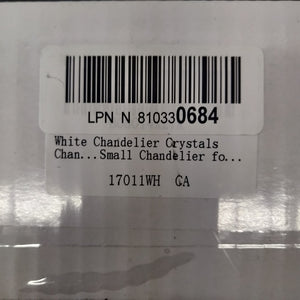 White Chandelier Crystals
