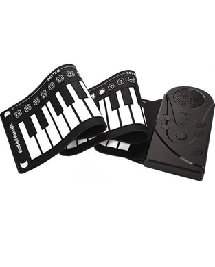 Rolling Up Piano, Portable 49 Keys Electronic Keyboard Hand Roll Piano for Children Kids