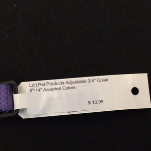 1040 Paw Tracks Pet Gear Dog Collar Purple Plastic MADE IN CANADA
