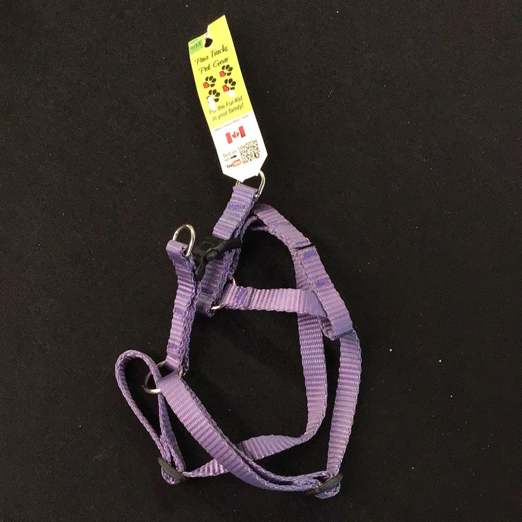 1067 Paw Tracks Pet Gear Dog Harness Purple Plastic Small MADE IN CANADA