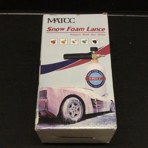 MATCC Adjustable Foam Cannon Bottle Snow Foam Lance with 1/4Inch Quick Connector