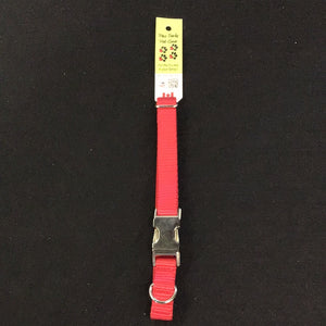 1044 Paw Tracks Pet Gear Dog Collar Red Metal MADE IN CANADA