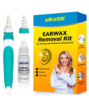 Load image into Gallery viewer, Ear Wax Cleaner Suit, Silicone Spiral Heads Earwax Cleaning Tool with Safe Earwax Removal Aid, Effective Ear Wax Cleaner