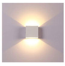 Load image into Gallery viewer, Uonlytech Square LED Wall Lamp Creative Modern Wall Sconce Indoor Up and Down Wall Light for Living Room Bedroom Corridor Stairs (White)
