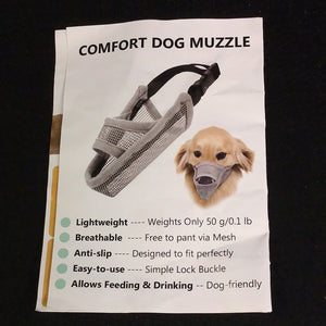 1024 Comfort Dog Muzzle Grey Large *