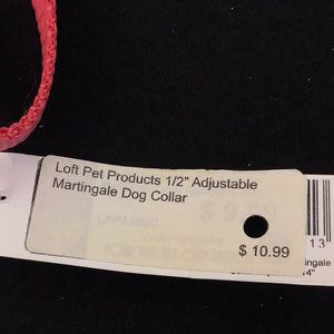 1055 Paw Tracks Pet Gear Dog Collar Red Metal Chain Small MADE IN CANADA