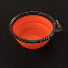 Load image into Gallery viewer, 1030 Collapsible Travel Pet Dog Cat Food Treat Water Container Bowl Orange *