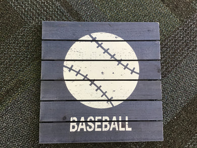 Home Decor - Pillowfort Baseball wooden Plaque